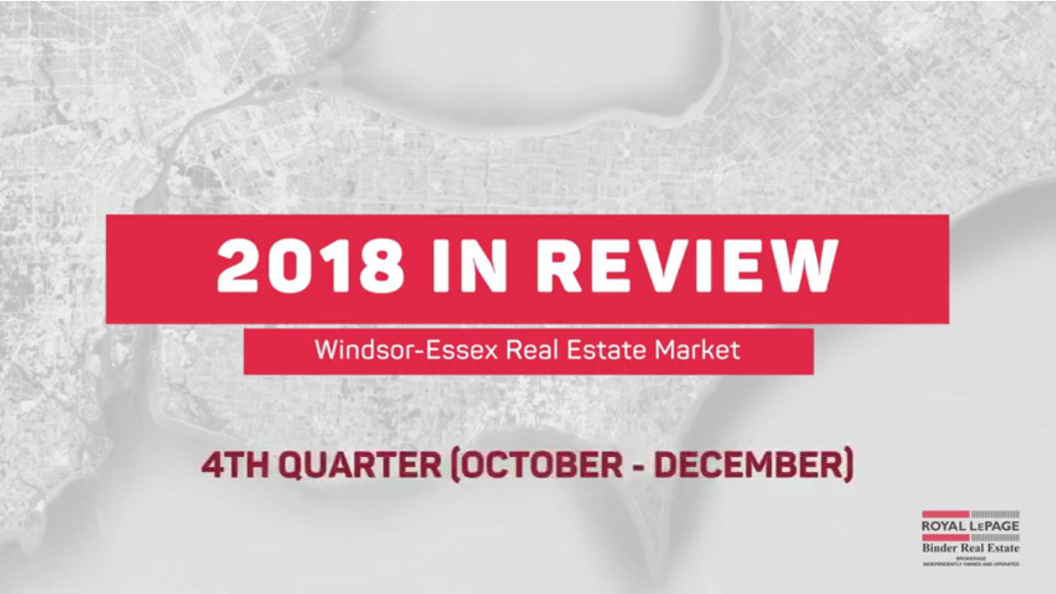 Q4 2018 Statistics for Windsor-Essex Real Estate
