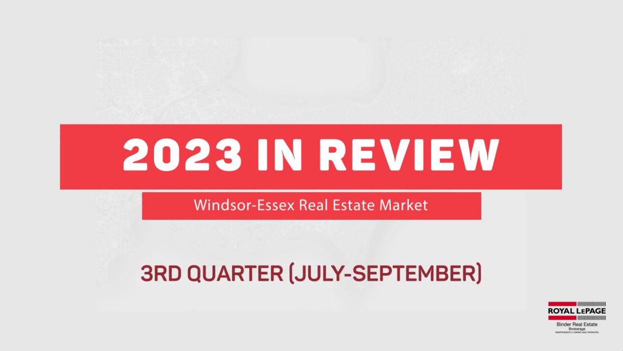 Q3 2023 Windsor-Essex Real Estate Statistics
