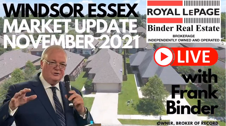 Live Stream - November, 2021 Market Update W/Frank Binder